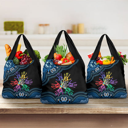 Autism Support Australia Indigenous Grocery Bag We All Have Different Abilities