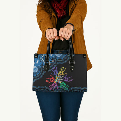 Autism Support Australia Indigenous Leather Bag We All Have Different Abilities