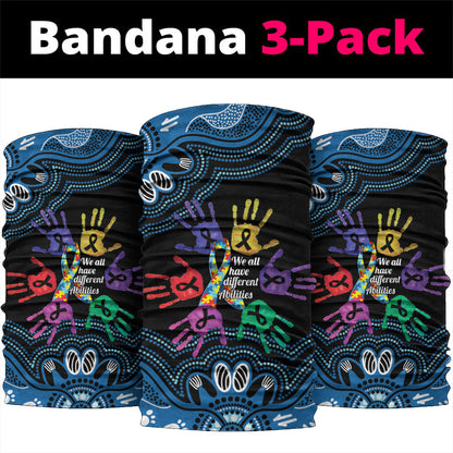 Autism Support Australia Indigenous Neck Gaiter We All Have Different Abilities