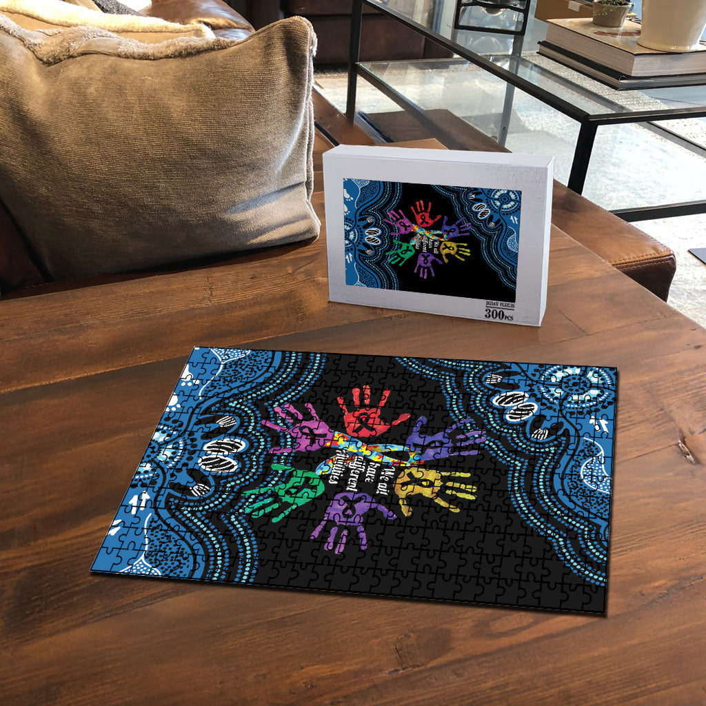 Autism Support Australia Indigenous Puzzle We All Have Different Abilities