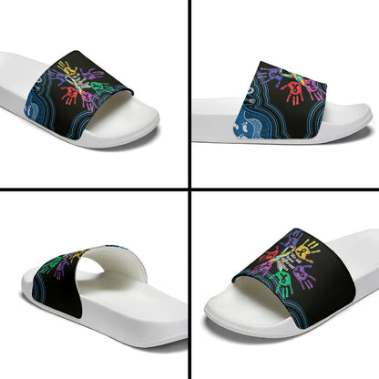 Autism Support Australia Indigenous Slide Sandals We All Have Different Abilities