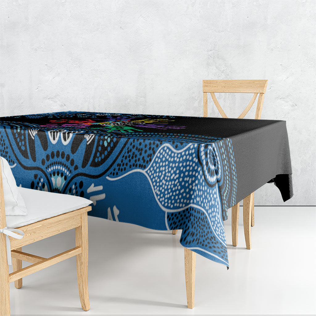 Autism Support Australia Indigenous Tablecloth We All Have Different Abilities
