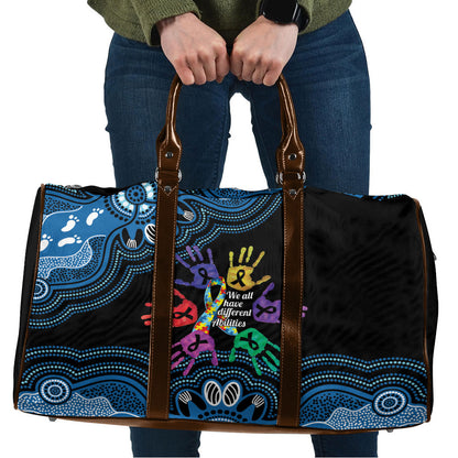 Autism Support Australia Indigenous Travel Bag We All Have Different Abilities