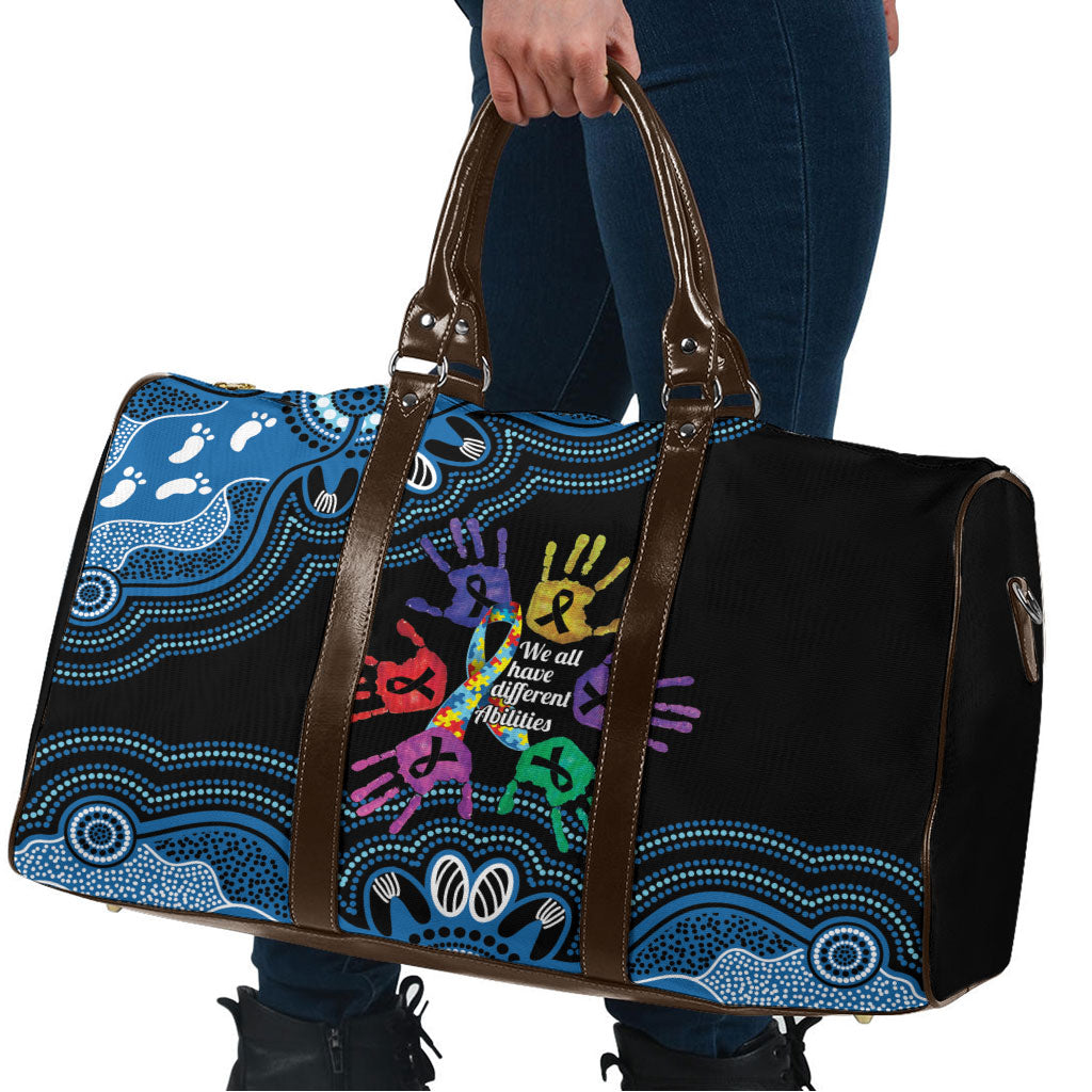 Autism Support Australia Indigenous Travel Bag We All Have Different Abilities