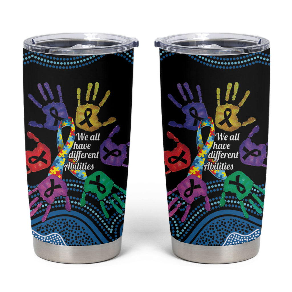 Autism Support Australia Indigenous Tumbler Cup We All Have Different Abilities
