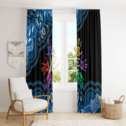 Autism Support Australia Indigenous Window Curtain We All Have Different Abilities
