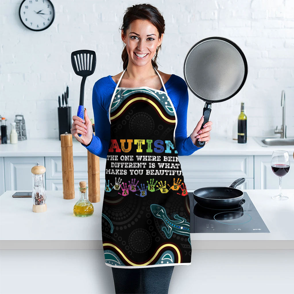 Australia Autism Support Aboriginal Lizard Apron