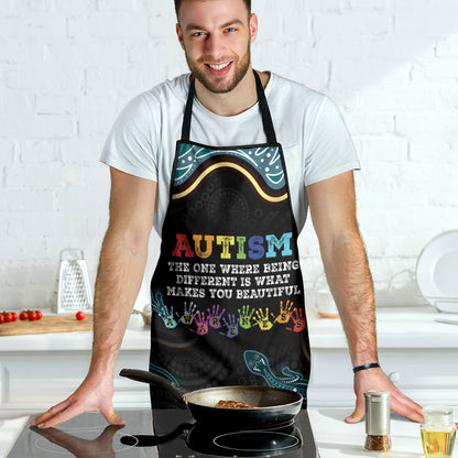 Australia Autism Support Aboriginal Lizard Apron