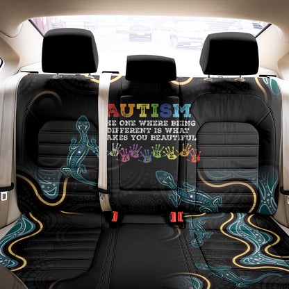 Australia Autism Support Aboriginal Lizard Back Car Seat Cover