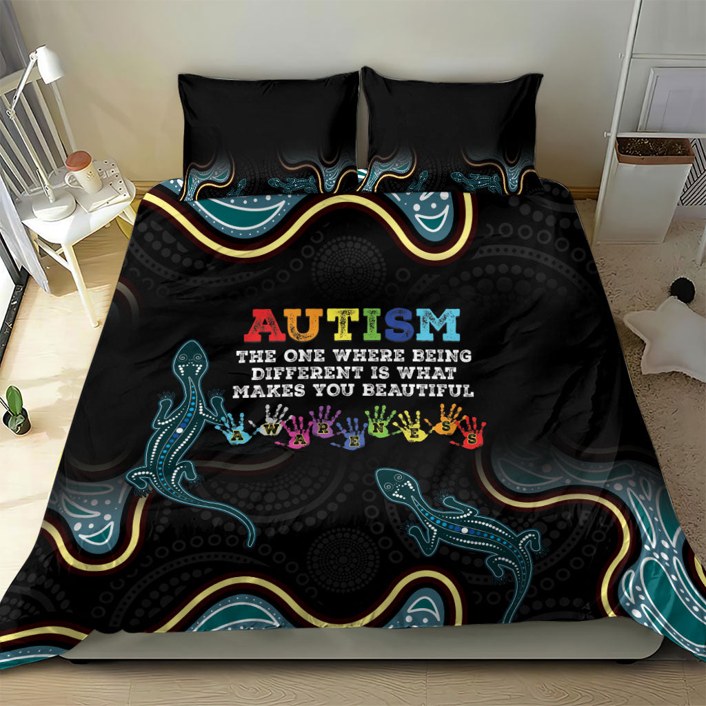 Australia Autism Support Aboriginal Lizard Bedding Set
