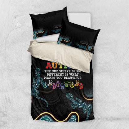 Australia Autism Support Aboriginal Lizard Bedding Set