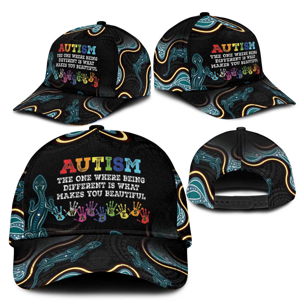 Australia Autism Support Aboriginal Lizard Classic Cap
