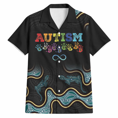 Australia Autism Support Aboriginal Lizard Hawaiian Shirt