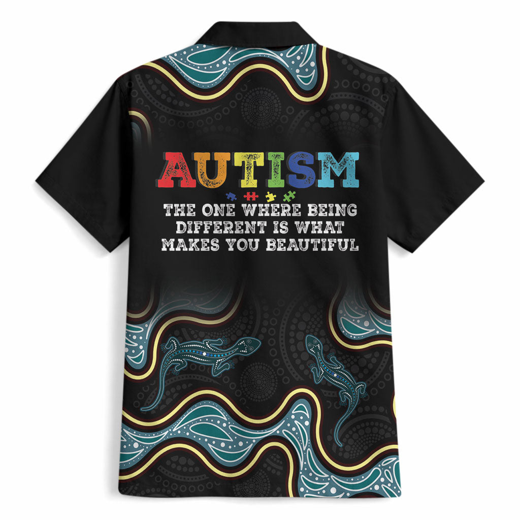 Australia Autism Support Aboriginal Lizard Hawaiian Shirt