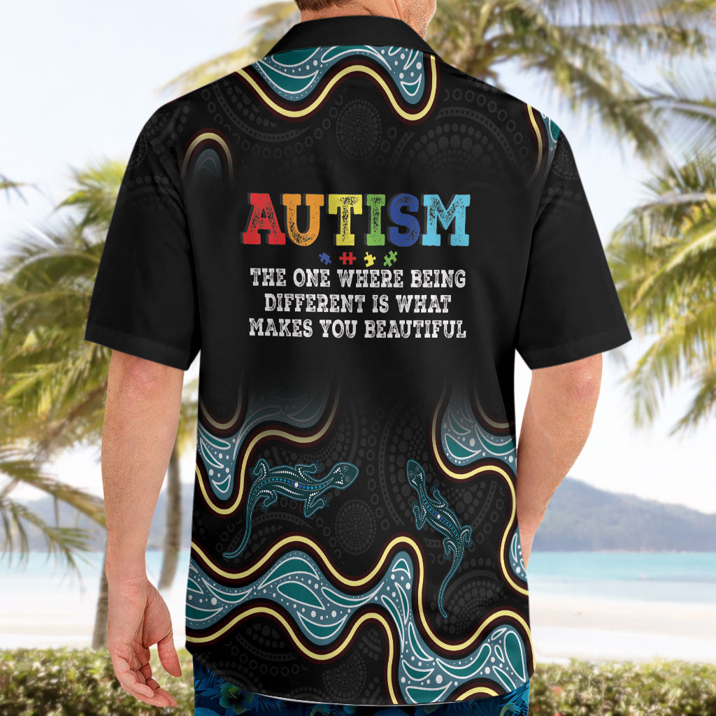 Australia Autism Support Aboriginal Lizard Hawaiian Shirt