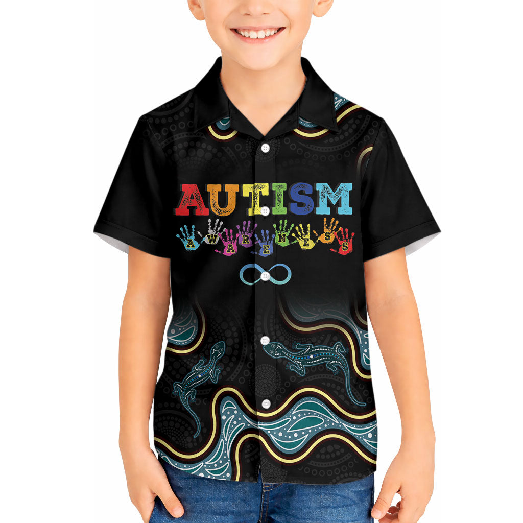 Australia Autism Support Aboriginal Lizard Hawaiian Shirt