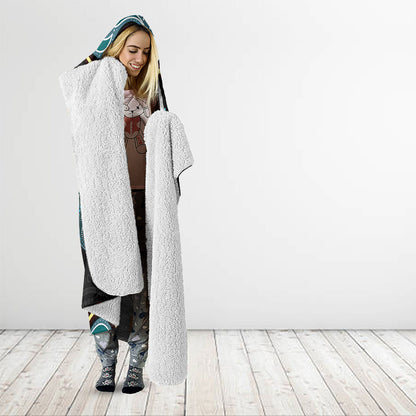 Australia Autism Support Aboriginal Lizard Hooded Blanket