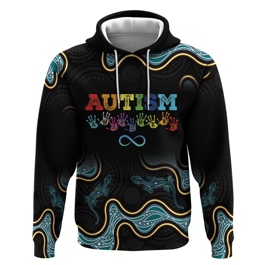 Australia Autism Support Aboriginal Lizard Hoodie