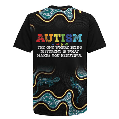 Australia Autism Support Aboriginal Lizard Rugby Jersey