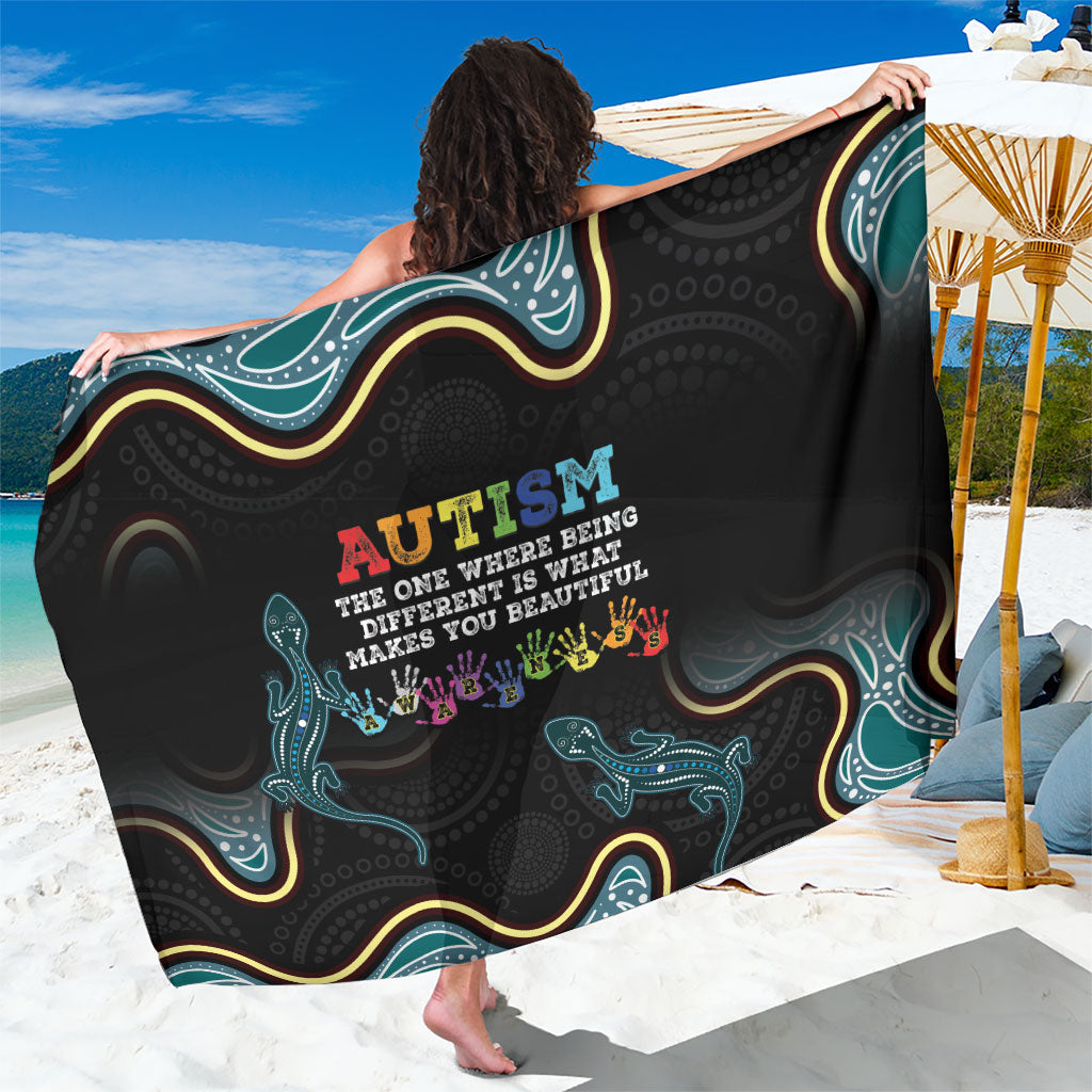 Australia Autism Support Aboriginal Lizard Sarong
