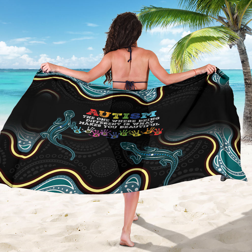 Australia Autism Support Aboriginal Lizard Sarong