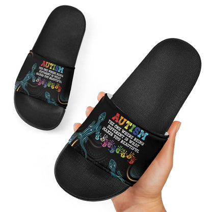 Australia Autism Support Aboriginal Lizard Slide Sandals