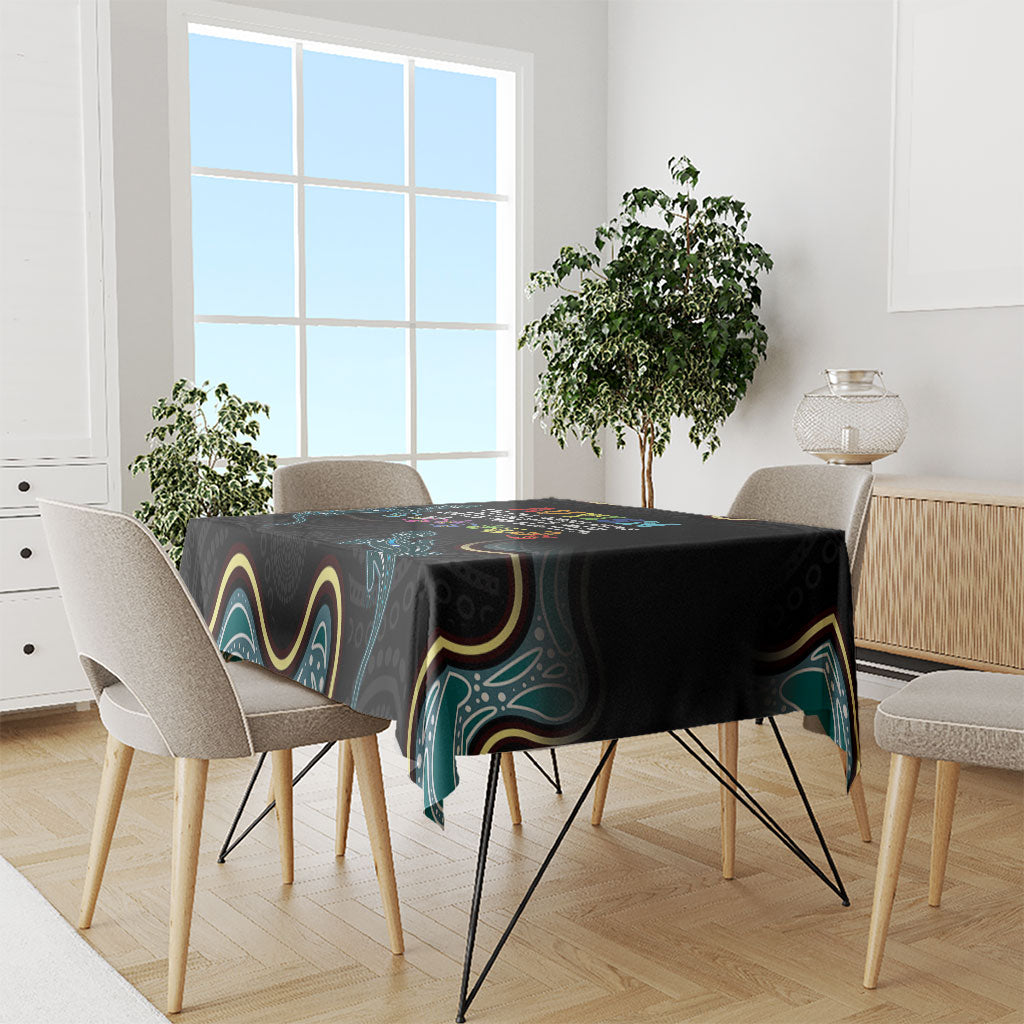 Australia Autism Support Aboriginal Lizard Tablecloth