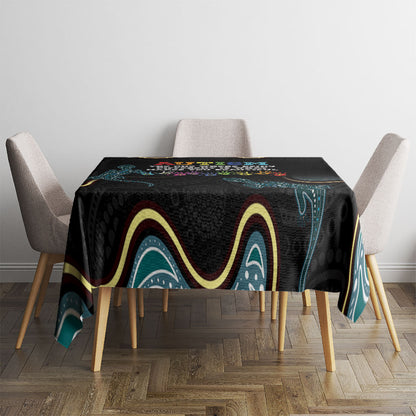 Australia Autism Support Aboriginal Lizard Tablecloth
