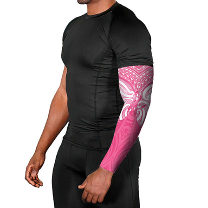 New Zealand Breast Cancer Support Arm Sleeves Maori Butterfly Pink Ribbon