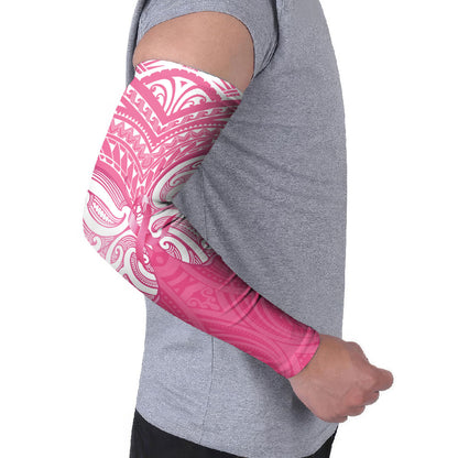 New Zealand Breast Cancer Support Arm Sleeves Maori Butterfly Pink Ribbon