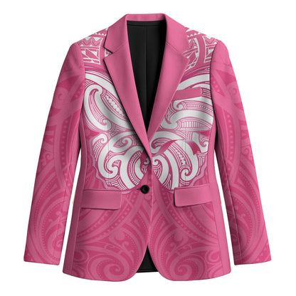 New Zealand Breast Cancer Support Blazer Maori Butterfly Pink Ribbon