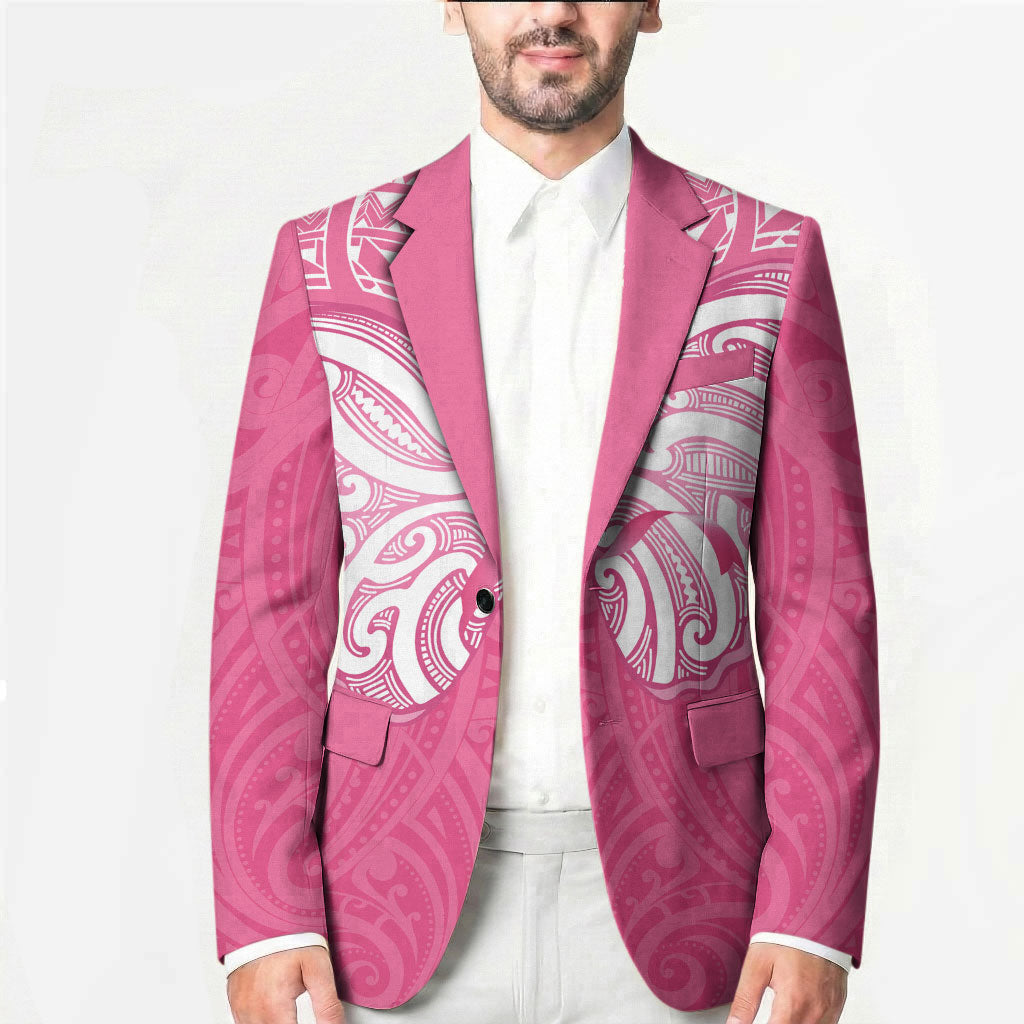 New Zealand Breast Cancer Support Blazer Maori Butterfly Pink Ribbon