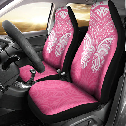 New Zealand Breast Cancer Support Car Seat Cover Maori Butterfly Pink Ribbon