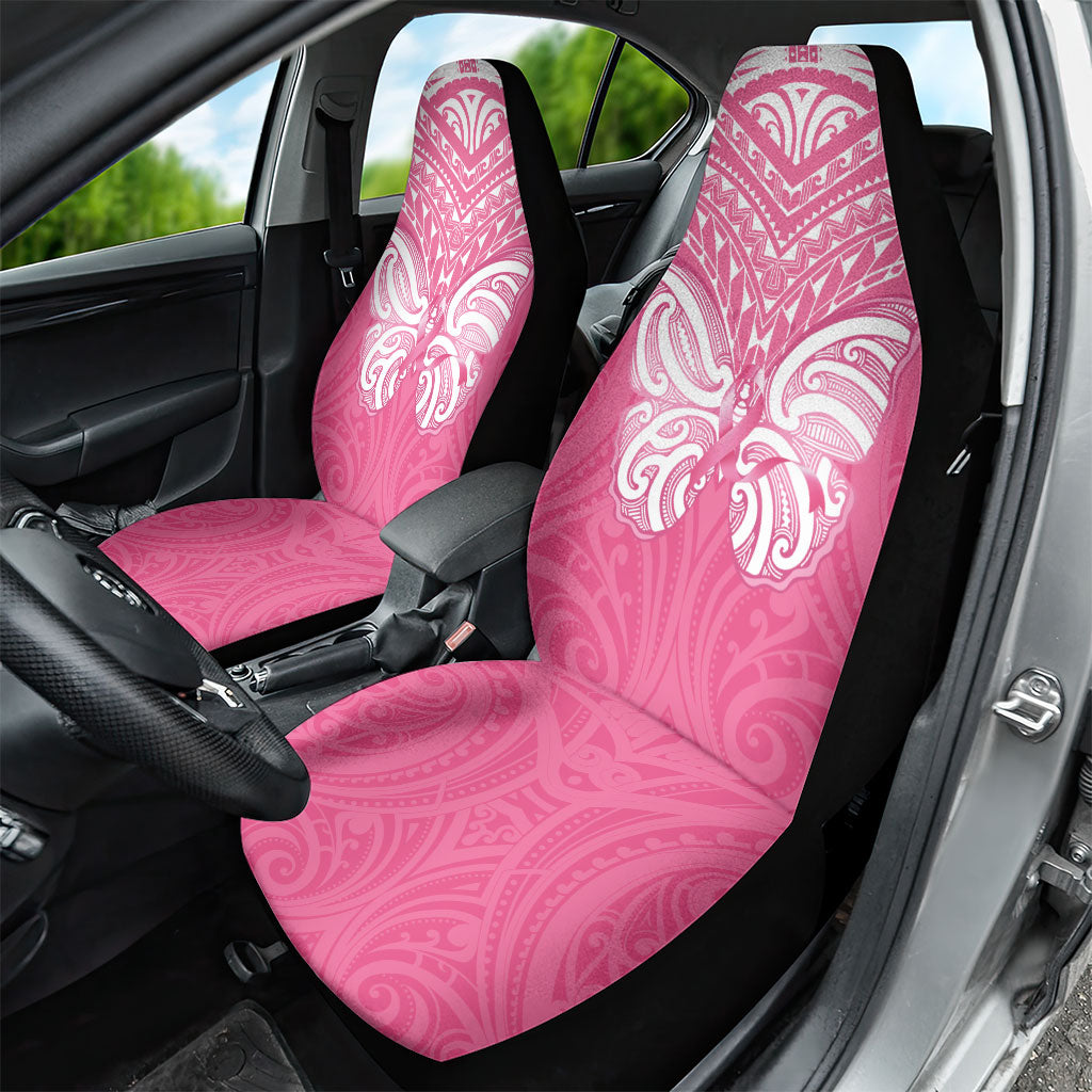 New Zealand Breast Cancer Support Car Seat Cover Maori Butterfly Pink Ribbon