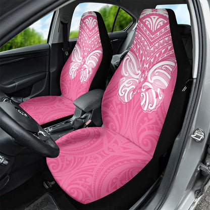 New Zealand Breast Cancer Support Car Seat Cover Maori Butterfly Pink Ribbon