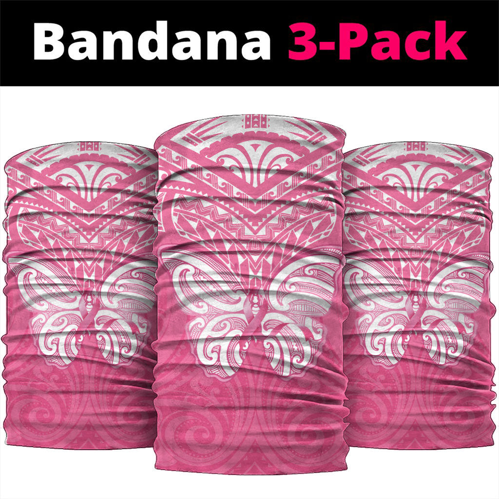 New Zealand Breast Cancer Support Neck Gaiter Maori Butterfly Pink Ribbon