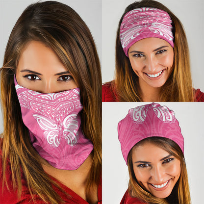 New Zealand Breast Cancer Support Neck Gaiter Maori Butterfly Pink Ribbon