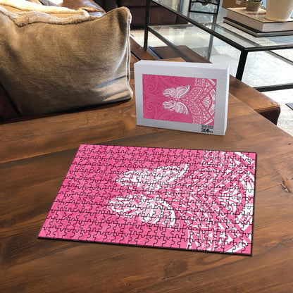 New Zealand Breast Cancer Support Puzzle Maori Butterfly Pink Ribbon