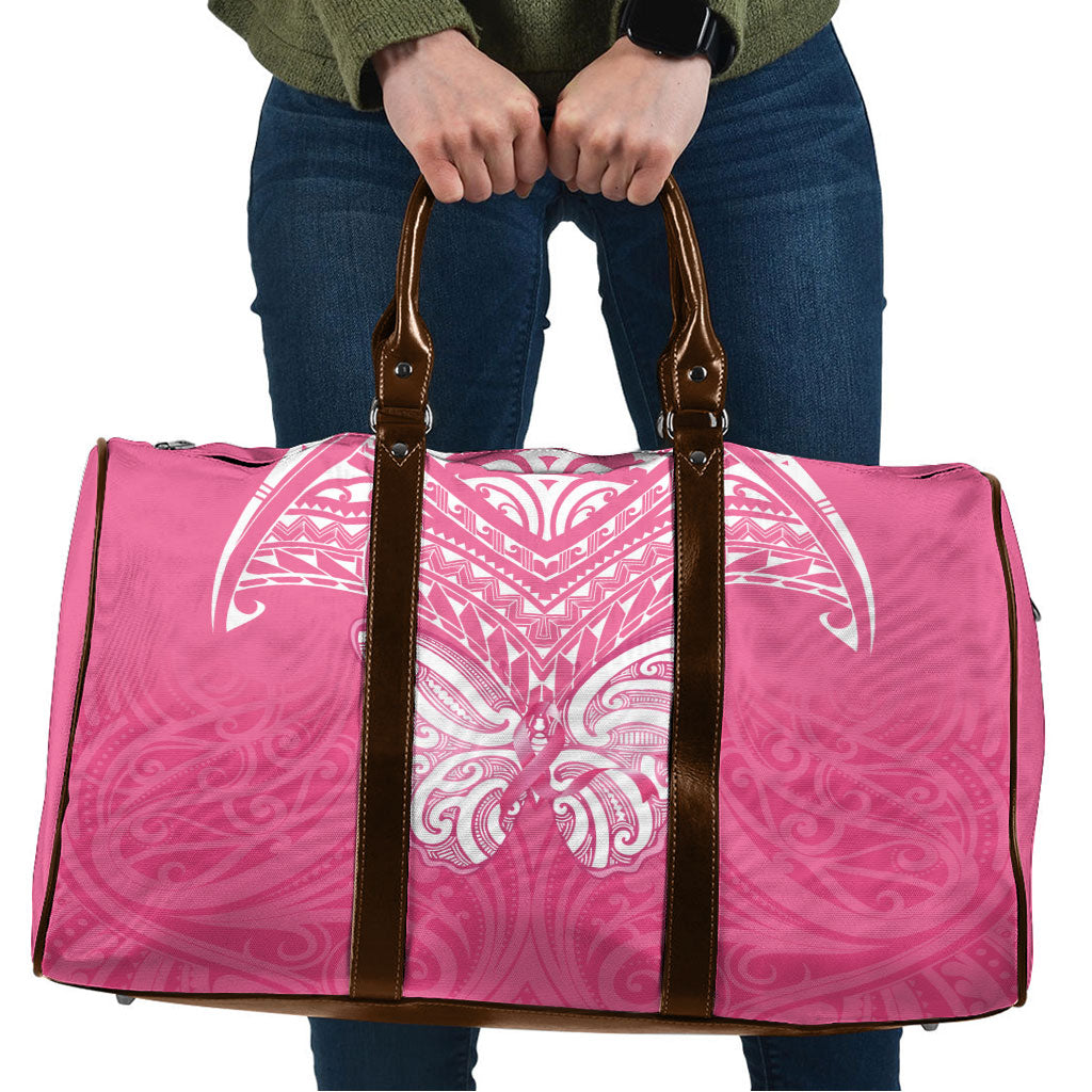 New Zealand Breast Cancer Support Travel Bag Maori Butterfly Pink Ribbon