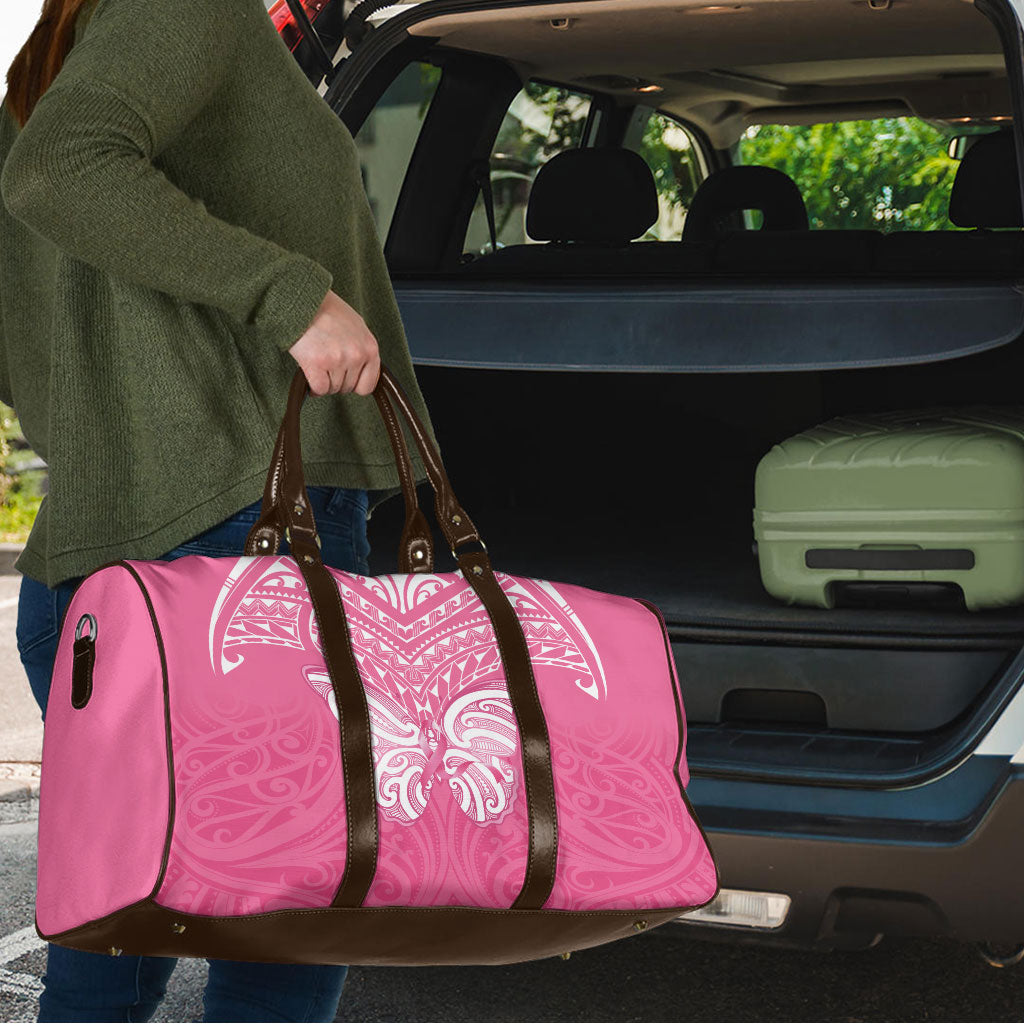 New Zealand Breast Cancer Support Travel Bag Maori Butterfly Pink Ribbon
