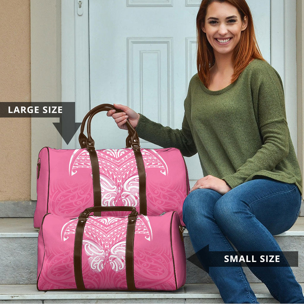 New Zealand Breast Cancer Support Travel Bag Maori Butterfly Pink Ribbon