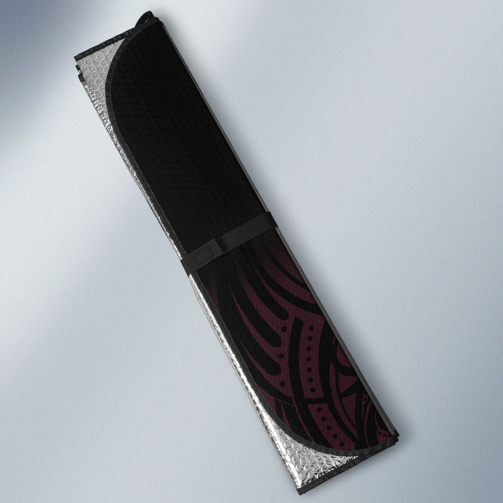 New Zealand Breast Cancer Support Auto Sun Shade Maori Butterfly Pink Ribbon Black Version