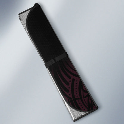 New Zealand Breast Cancer Support Auto Sun Shade Maori Butterfly Pink Ribbon Black Version