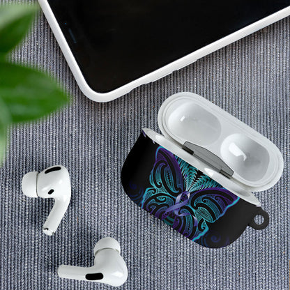 Suicide Prevention New Zealand AirPods Case Aotearoa Maori Butterfly Mix Silver Fern