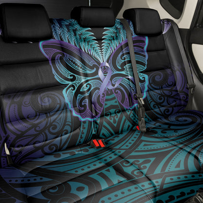 Suicide Prevention New Zealand Back Car Seat Cover Aotearoa Maori Butterfly Mix Silver Fern