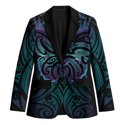 Suicide Prevention New Zealand Blazer Aotearoa Maori Butterfly Mix Silver Fern