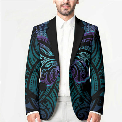 Suicide Prevention New Zealand Blazer Aotearoa Maori Butterfly Mix Silver Fern