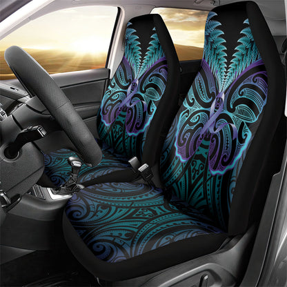 Suicide Prevention New Zealand Car Seat Cover Aotearoa Maori Butterfly Mix Silver Fern