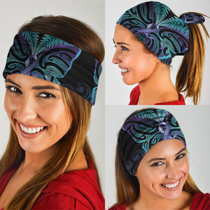 Suicide Prevention New Zealand Neck Gaiter Aotearoa Maori Butterfly Mix Silver Fern