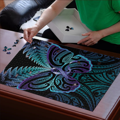Suicide Prevention New Zealand Puzzle Aotearoa Maori Butterfly Mix Silver Fern